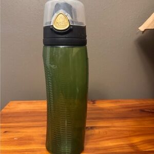 Green Intake by Thermos water bottle.